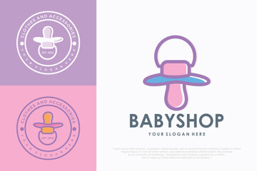 baby shop logo design . vector illustration