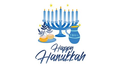 Happy Hanukkah to all Jewish people - Powered by Adobe