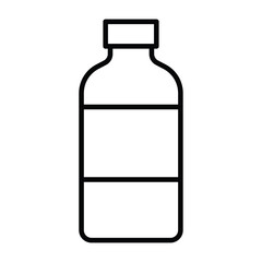 bottle icon Outline isolated logo mark