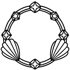 Geometric Bracelet Line Art Vector