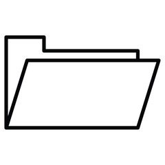 Fototapeta premium Folder icon Outline isolated logo mark