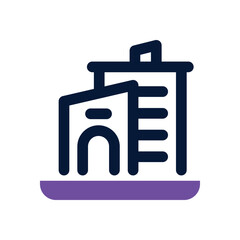 city duotone icon. Sleek and modern vector icon for websites, mobile apps, marketing materials, and corporate design. Fully scalable and ready to use.