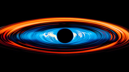 Artistic Representation of a Black Hole with Accretion Disk