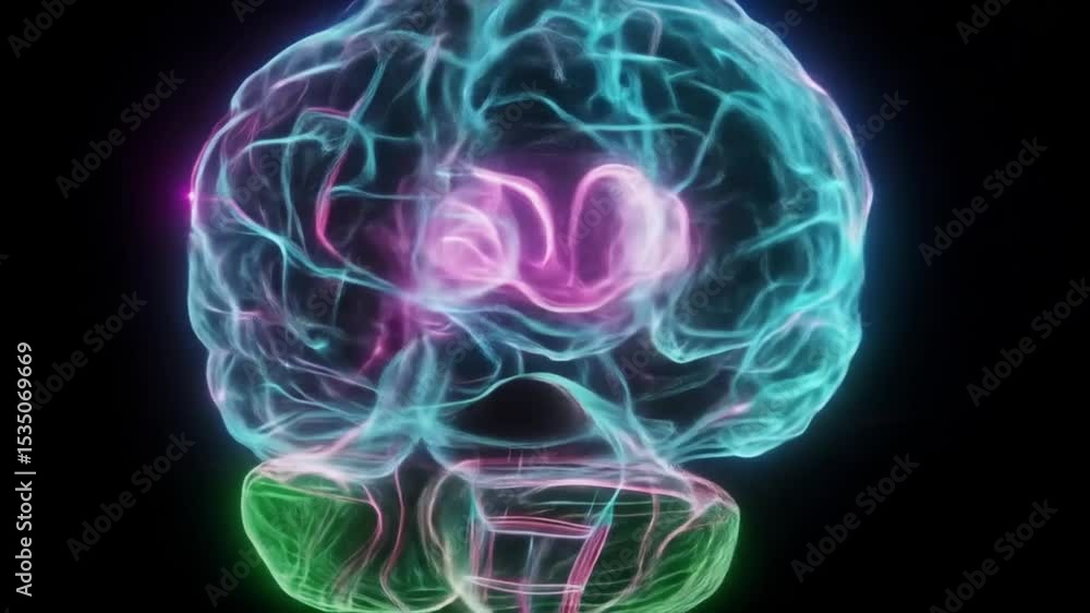 Poster neurological study: exploring the intricate details of the human brain with stunning visuals