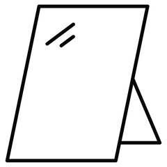 Photo frame icon Outline isolated logo mark