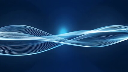 Thin streaks luminous white vivid blue sweep deep navy flowing motion creating smooth K tech banner ideal web headers corporate slides futuristic broadcast packages