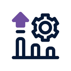 setting duotone icon. Sleek and modern vector icon for websites, mobile apps, marketing materials, and corporate design. Fully scalable and ready to use.