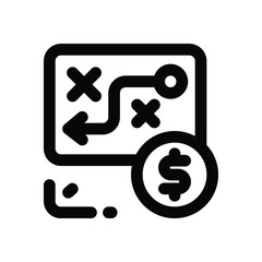 tactic line icon. Clean and minimalist vector icon for websites, mobile apps, presentations, and logos. Fully scalable and customizable for any project.