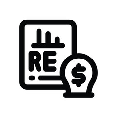 retained earnings line icon. Clean and minimalist vector icon for websites, mobile apps, presentations, and logos. Fully scalable and customizable for any project.