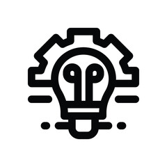 implementation line icon. Clean and minimalist vector icon for websites, mobile apps, presentations, and logos. Fully scalable and customizable for any project.