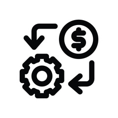 process line icon. Clean and minimalist vector icon for websites, mobile apps, presentations, and logos. Fully scalable and customizable for any project.