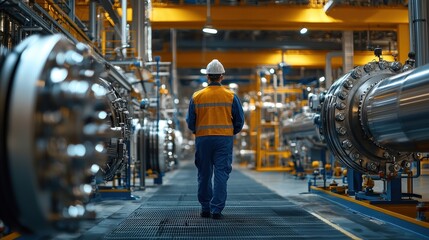 Mechanic repairs and maintains technical equipment used in large-scale production facilities