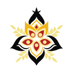 batik pattern design vector art