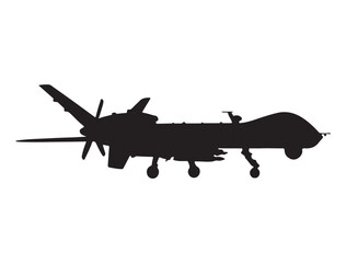 MILITARY DRONE SILHOUETTE 