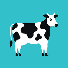 cow print design vector art