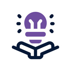 knowledge duotone icon. Sleek and modern vector icon for websites, mobile apps, marketing materials, and corporate design. Fully scalable and ready to use.