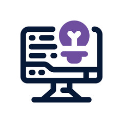 computer duotone icon. Sleek and modern vector icon for websites, mobile apps, marketing materials, and corporate design. Fully scalable and ready to use.