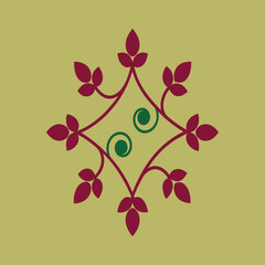 vine pattern design vector art