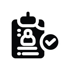 access card glyph icon. Strong and solid vector icon for websites, mobile interfaces, presentations, and visual branding. High quality and easy to edit.