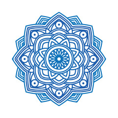 Abstract Ornamental Mandala Motif Vector Design Illustration