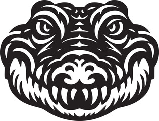 A Powerful Alligator Head A Powerful Vector Design