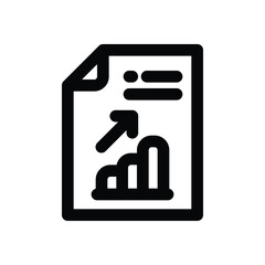 progress line icon. Clean and minimalist vector icon for websites, mobile apps, presentations, and logos. Fully scalable and customizable for any project.