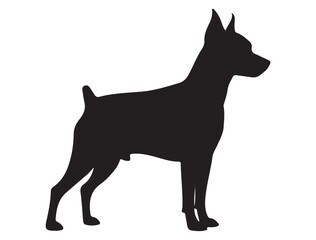 MINIATURE PINSCHER DOG SILHOUETTE