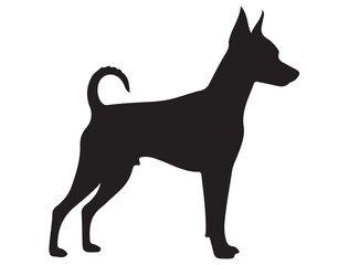 MINIATURE PINSCHER DOG SILHOUETTE