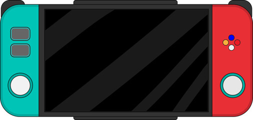 휴대용 게임기 벡터 일러스트 아이콘