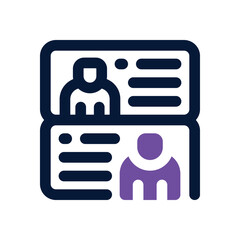 profile duotone icon. Sleek and modern vector icon for websites, mobile apps, marketing materials, and corporate design. Fully scalable and ready to use.