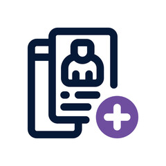 new portfolio duotone icon. Sleek and modern vector icon for websites, mobile apps, marketing materials, and corporate design. Fully scalable and ready to use.