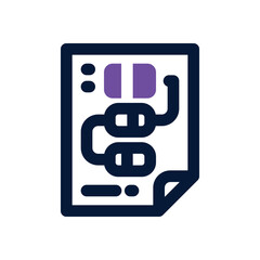 planning duotone icon. Sleek and modern vector icon for websites, mobile apps, marketing materials, and corporate design. Fully scalable and ready to use.