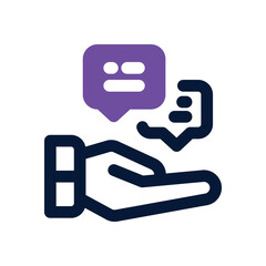 advice duotone icon. Sleek and modern vector icon for websites, mobile apps, marketing materials, and corporate design. Fully scalable and ready to use.