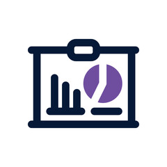 statistic duotone icon. Sleek and modern vector icon for websites, mobile apps, marketing materials, and corporate design. Fully scalable and ready to use.