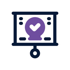 presentation duotone icon. Sleek and modern vector icon for websites, mobile apps, marketing materials, and corporate design. Fully scalable and ready to use.