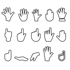 hand gestures set