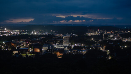 night view of the city