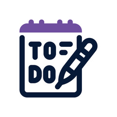 to do list duotone icon. Sleek and modern vector icon for websites, mobile apps, marketing materials, and corporate design. Fully scalable and ready to use.