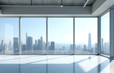 Sleek Interior of a Modern Office Building