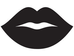 WOMAN LIPS SILHOUETTE 