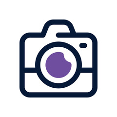 camera duotone icon. Sleek and modern vector icon for websites, mobile apps, marketing materials, and corporate design. Fully scalable and ready to use.