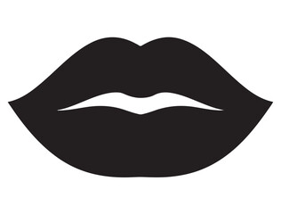 WOMAN LIPS SILHOUETTE 