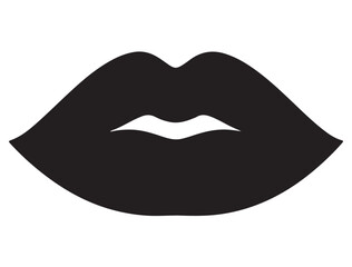 WOMAN LIPS SILHOUETTE 