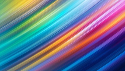 Vibrant multicolored flowing streaks creating dynamic smooth abstract background art