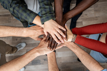 Teamwork unity support friendship collaboration hands together