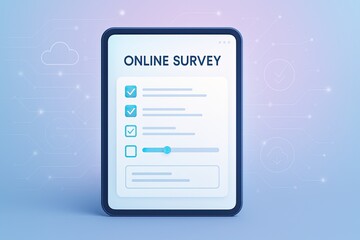 Online survey form for modish digital information collection on the internet network