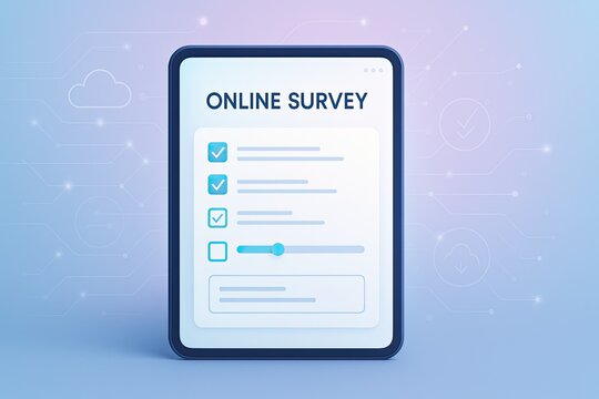 Online survey form for modish digital information collection on the internet network
