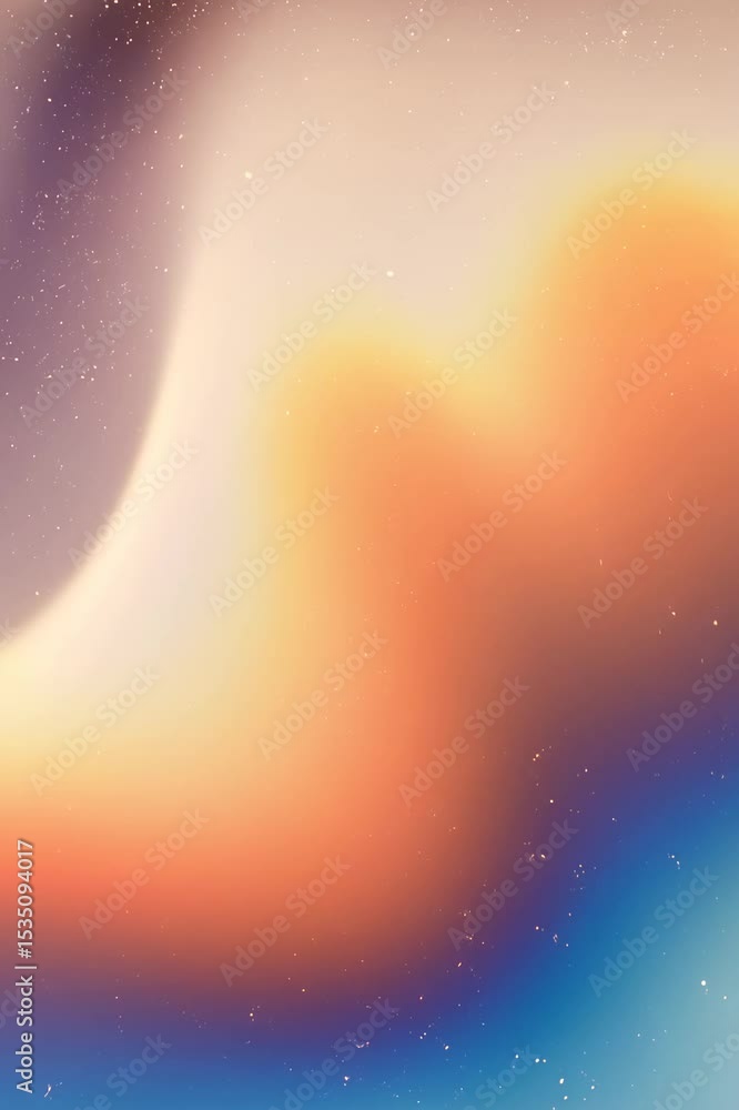 Poster colorful abstract design showcases flowing patterns in a mesmerizing digital art piece