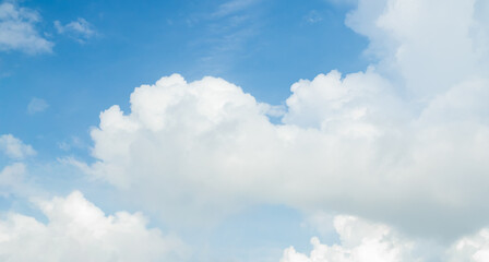 Sky cloud blue nature background paronama web cloudy summer winter season day, light beauty horizon spring brigth gradient calm abstract backdrop air nature view wallpaper landscape environment.