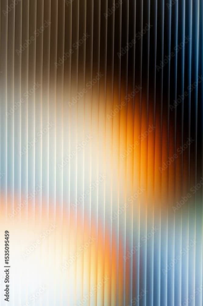 Poster colorful abstract patterns created by light through a textured surface in a modern setting